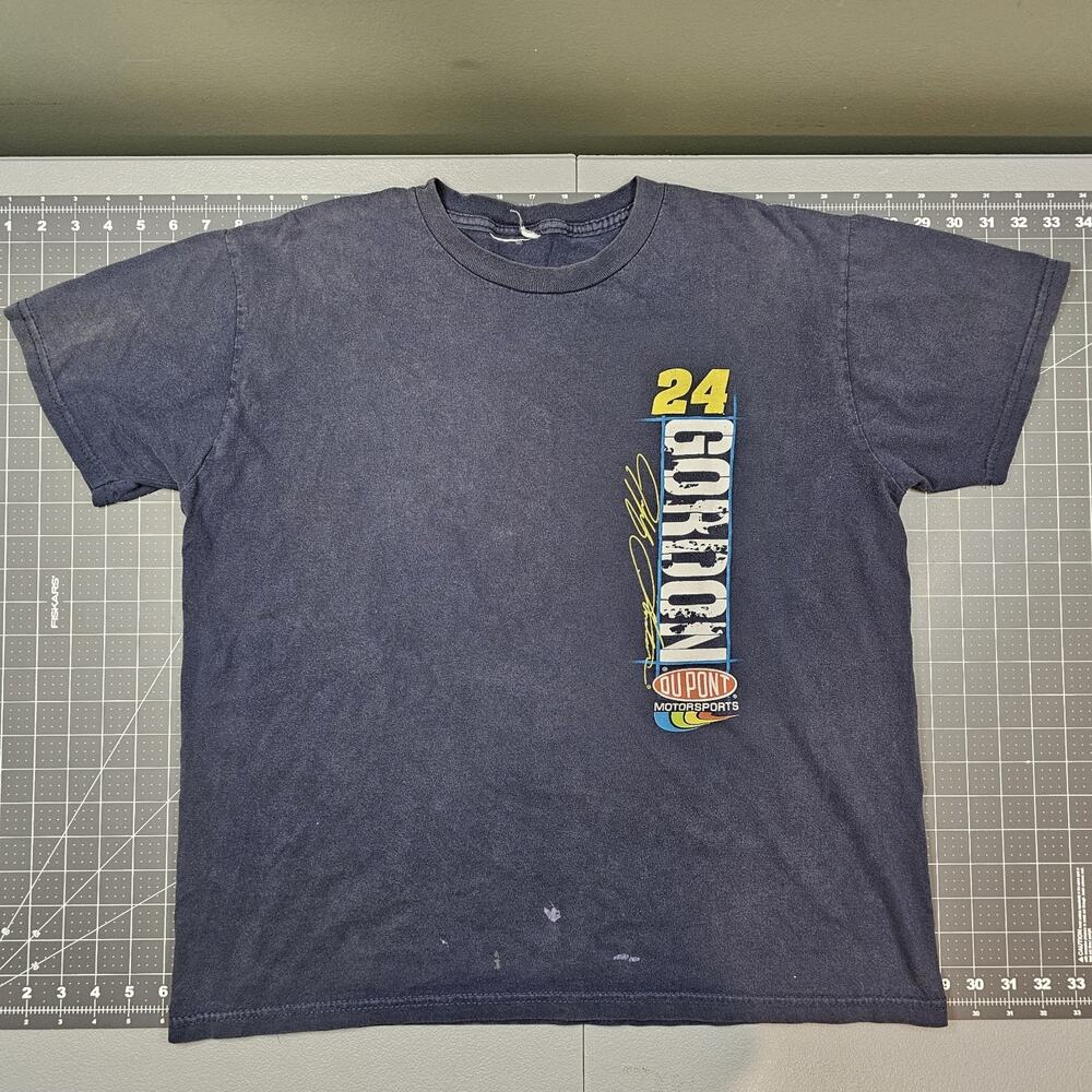 Vintage Jeff Gordon Tshirt Medium Chase Blue Racing Nascar Y2K 90s Streetwear